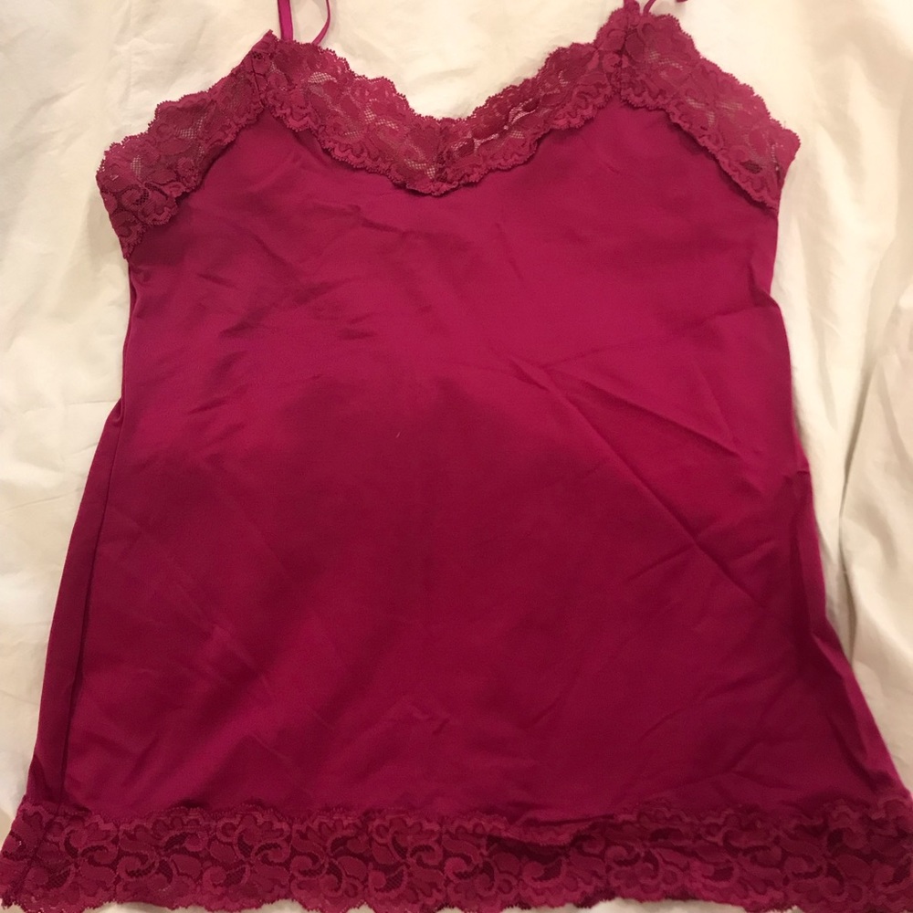 Fuchsia camisole with adjustable straps
